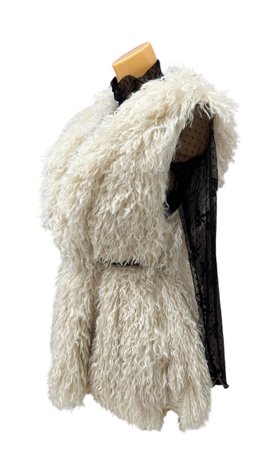 MISSLOVE - GILET PELLICCIA C/CINTA