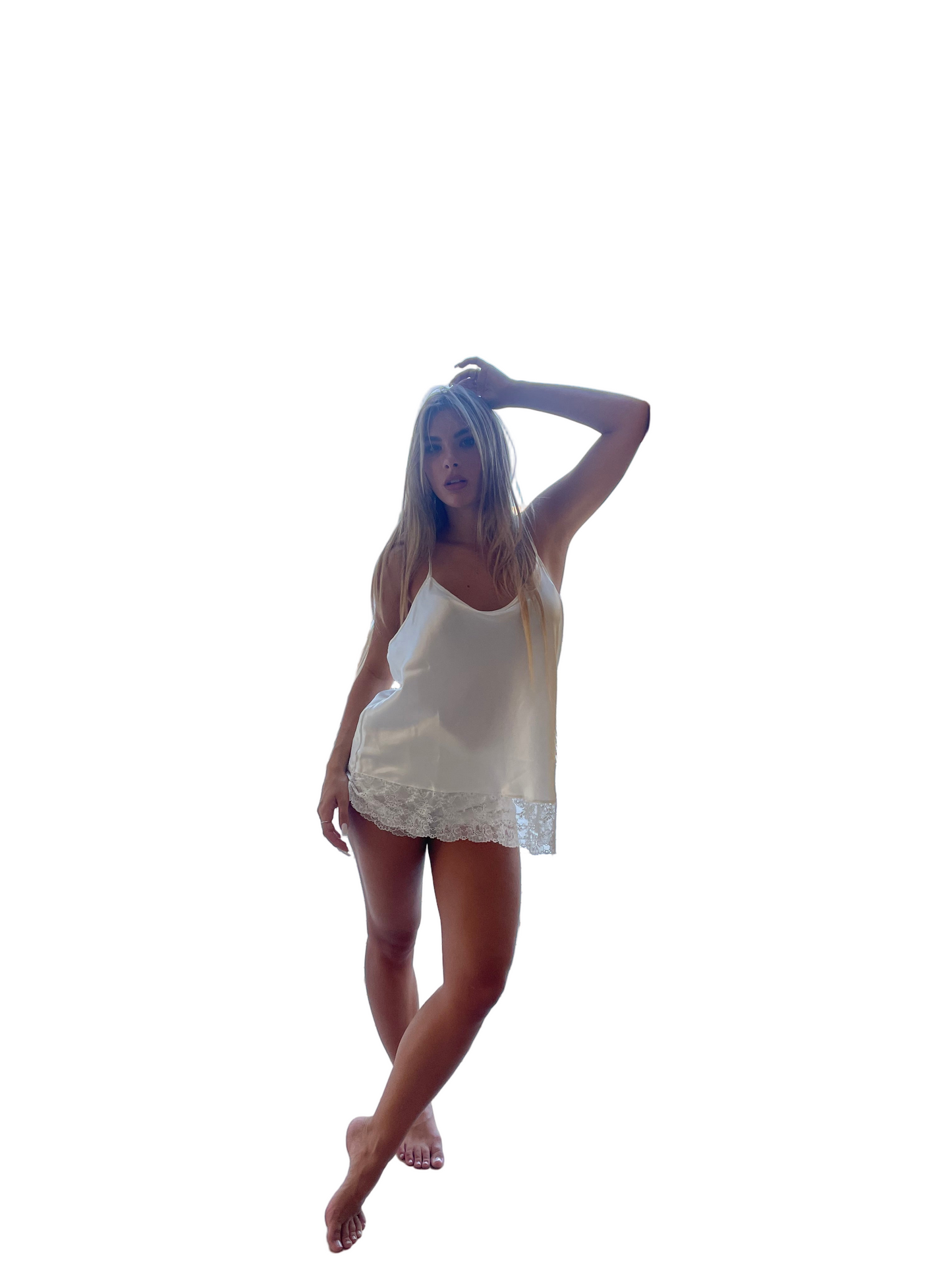 ANDRA LINGERIE - TOP E COULOTTE RASO PIZZO