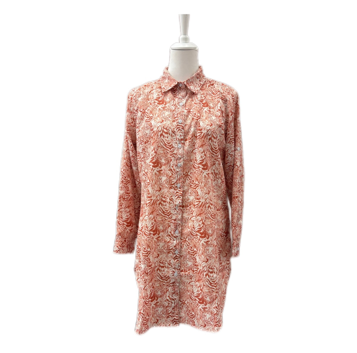 VERDISSIMA - CAMICIA STAMPA FANTASIA FLOREALE STILIZZATA