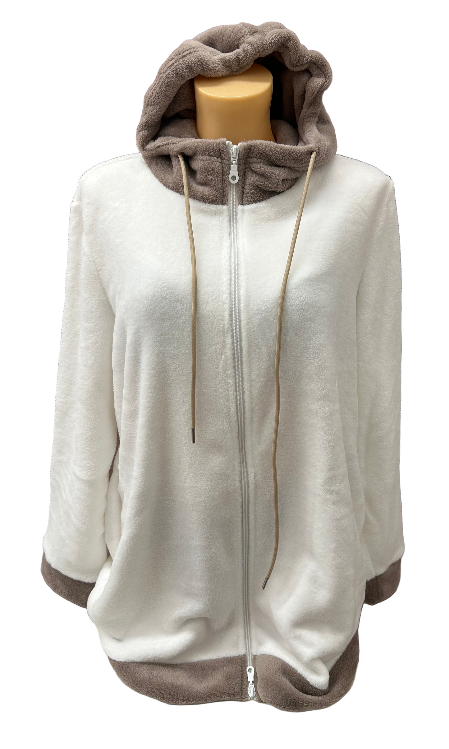 SIELEI - VESTAGLIA ZIP CAPPUCCIO