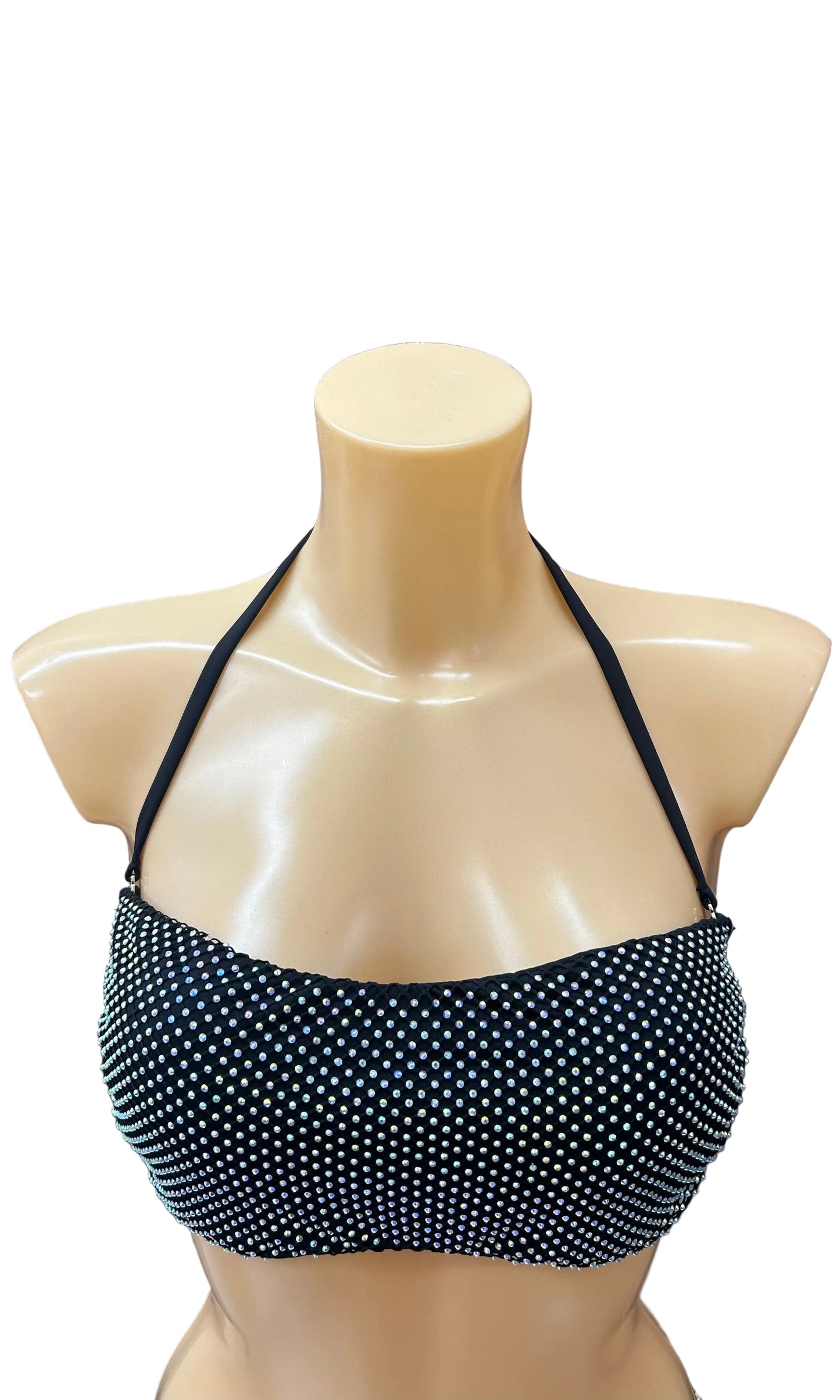 VERDISSIMA - BIKINI FASCIA E SLIP STRASS