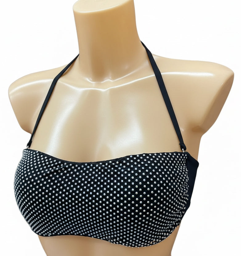 VERDISSIMA - BIKINI FASCIA E SLIP STRASS