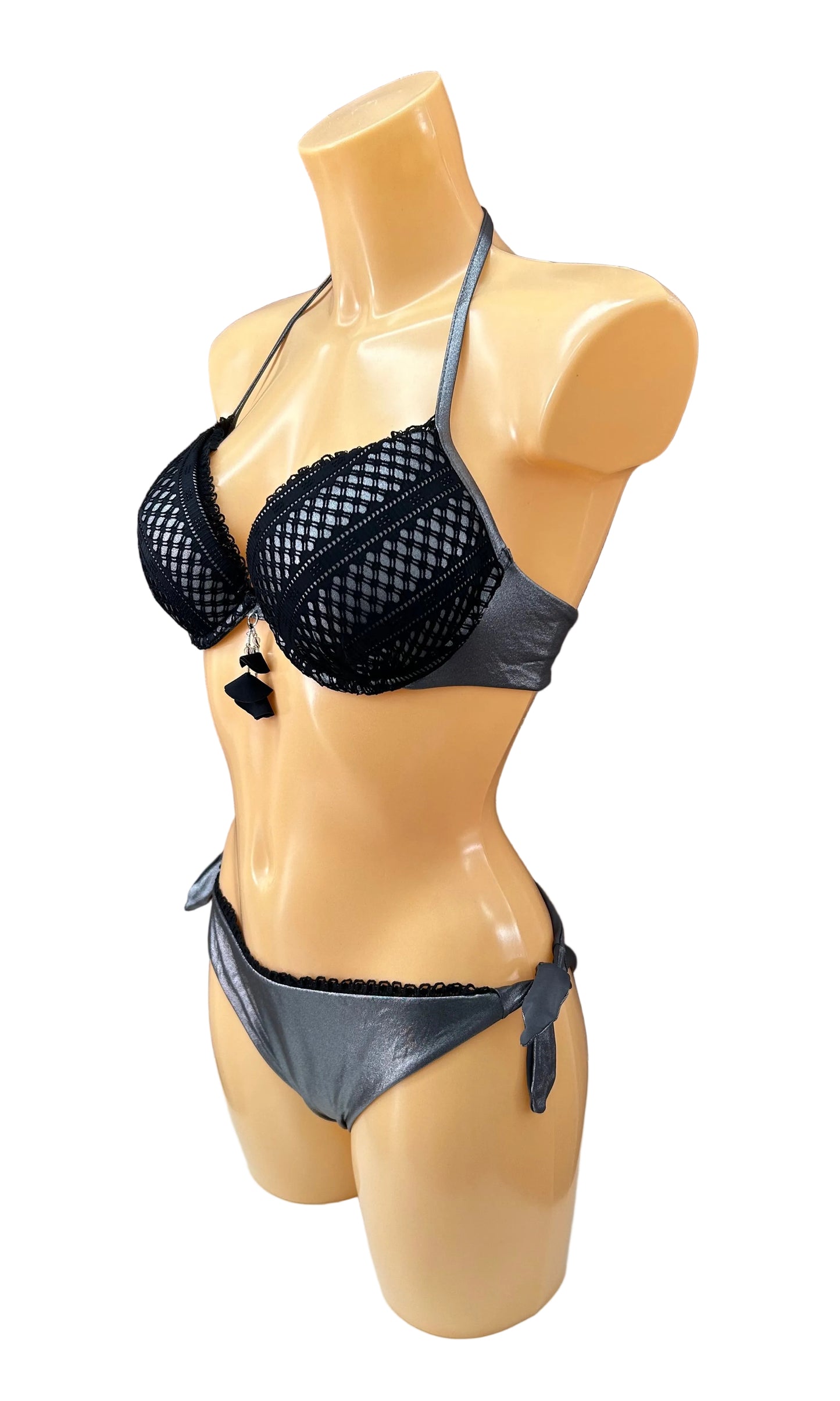 VERDISSIMA - BIKINI PUSH UP PIZZO CROCHET ORO