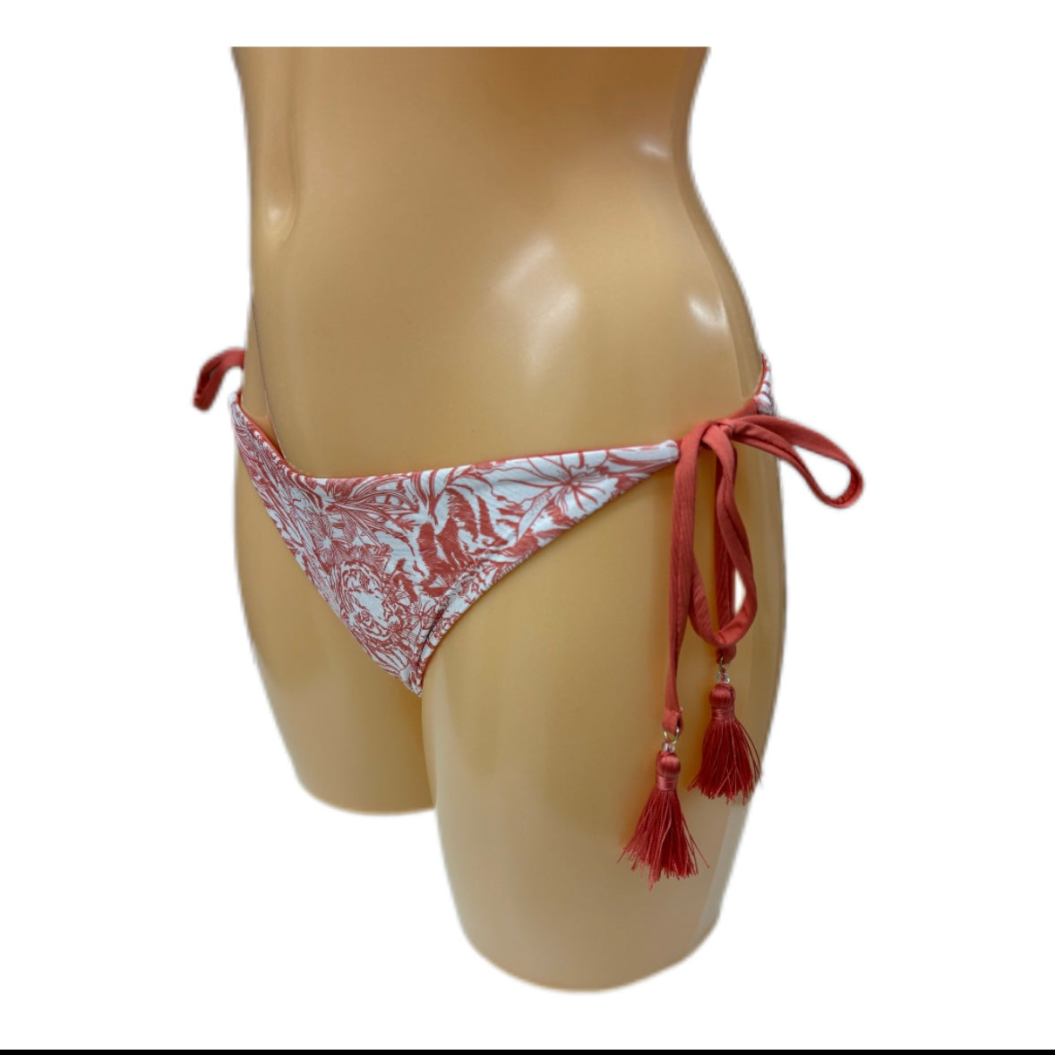 VERDISSIMA - BIKINI PUSH UP E TANGA STAMPA FLOREALE STILIZZATA